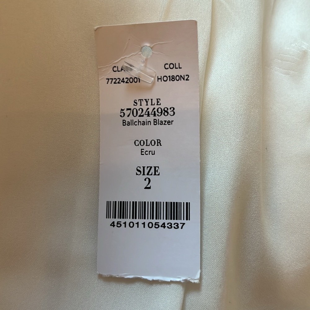 NWT White House Black Market Ballchain Blazer - Picture 10 of 15